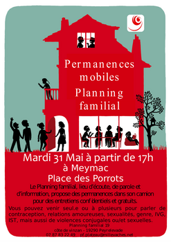 Permanence du Planning Familial à Meymac : 31 mai 